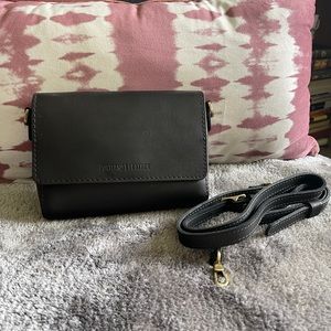 Portland leather crossbody, brand new!